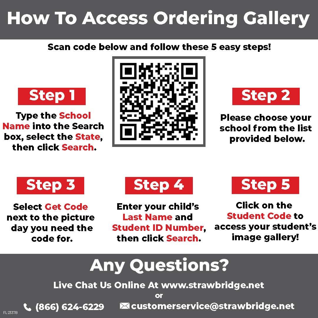 QR Code for Accessing School Pictures